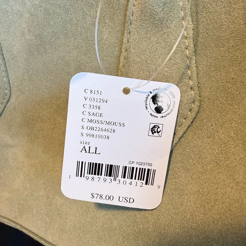 Free People Elegant Sage Green Handbag - Picture 6 of 7